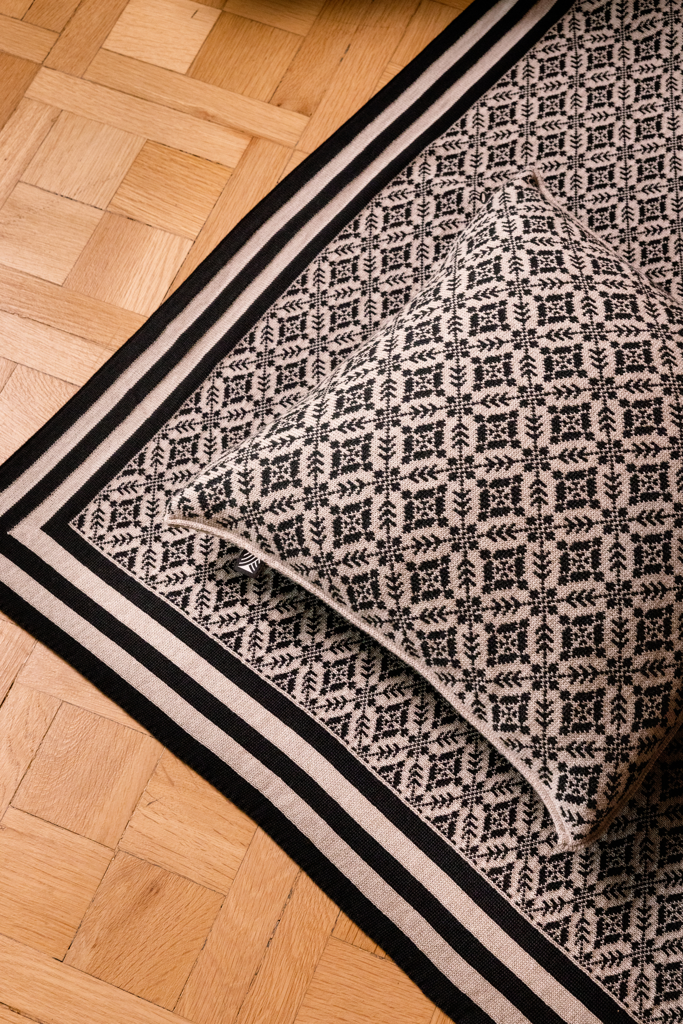 Frogner ullpledd  Sort