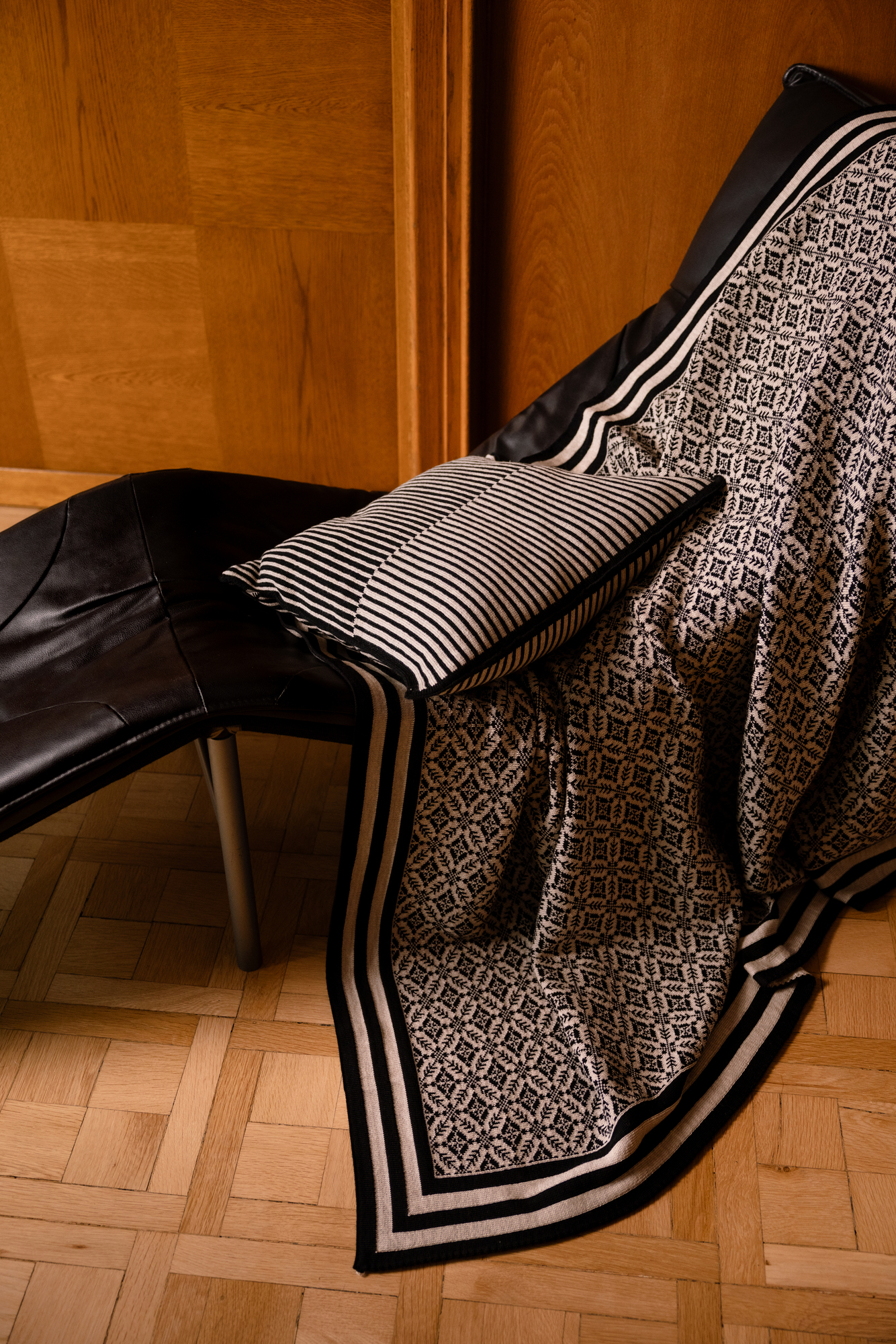 Frogner ullpledd  Sort