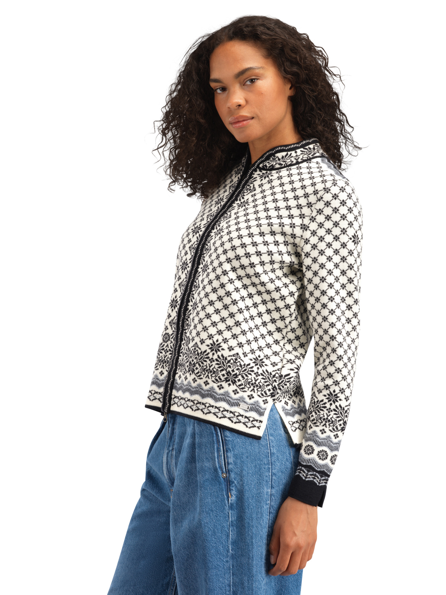 Solfrid ulljakke - merino	 Sort