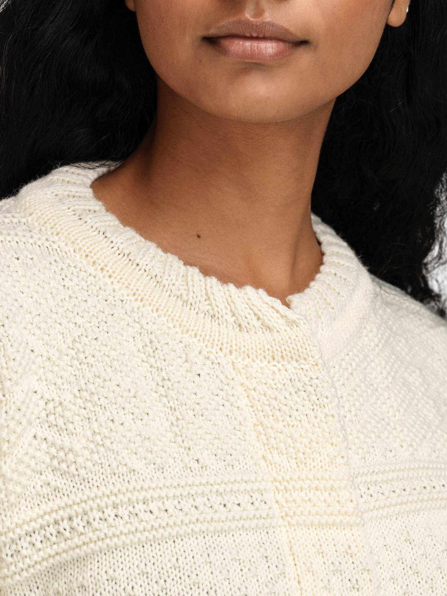 Lusa ullcardigan - norsk ull Offwhite