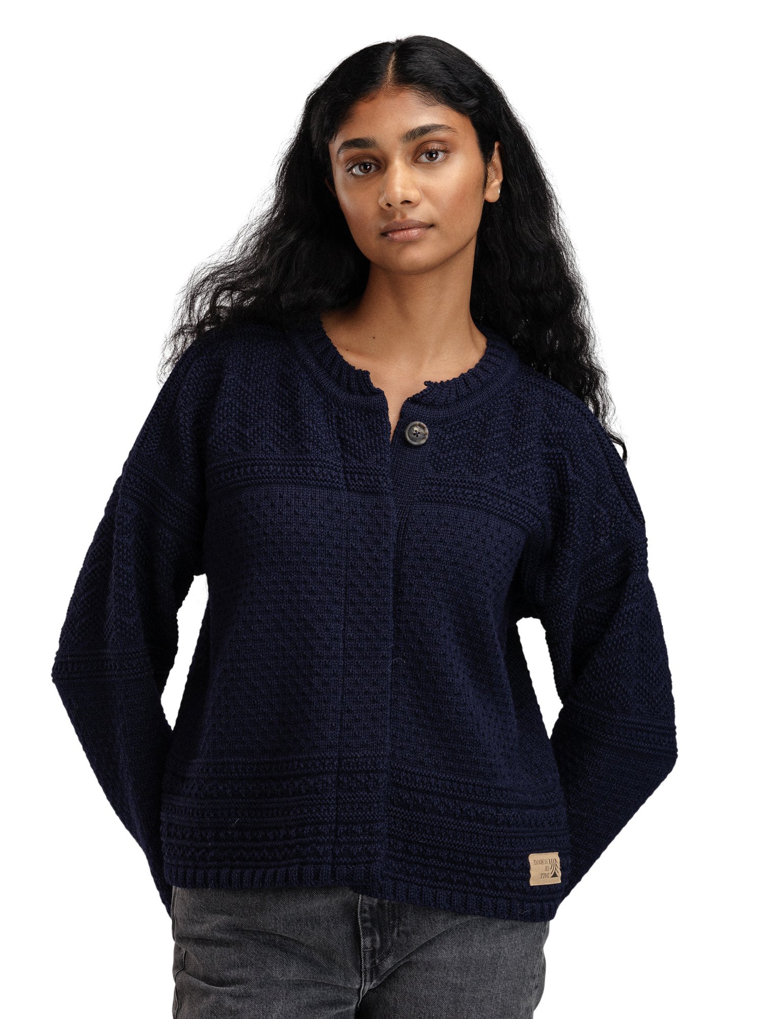 Lusa ullcardigan - norsk ull Navy