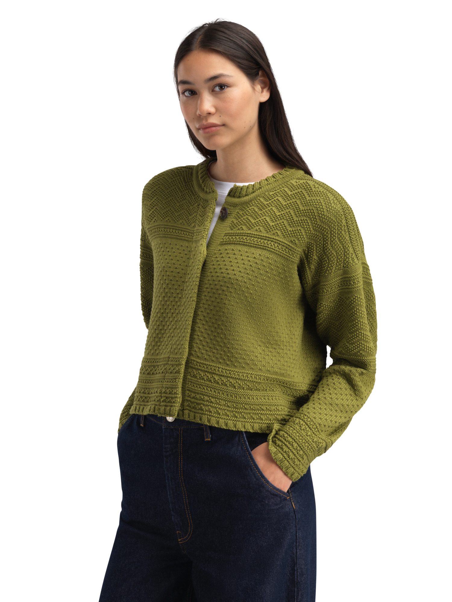 Lusa ullcardigan - norsk ull Grønn