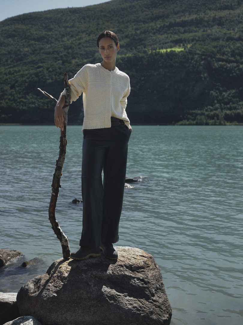 Lusa ullcardigan - norsk ull Offwhite