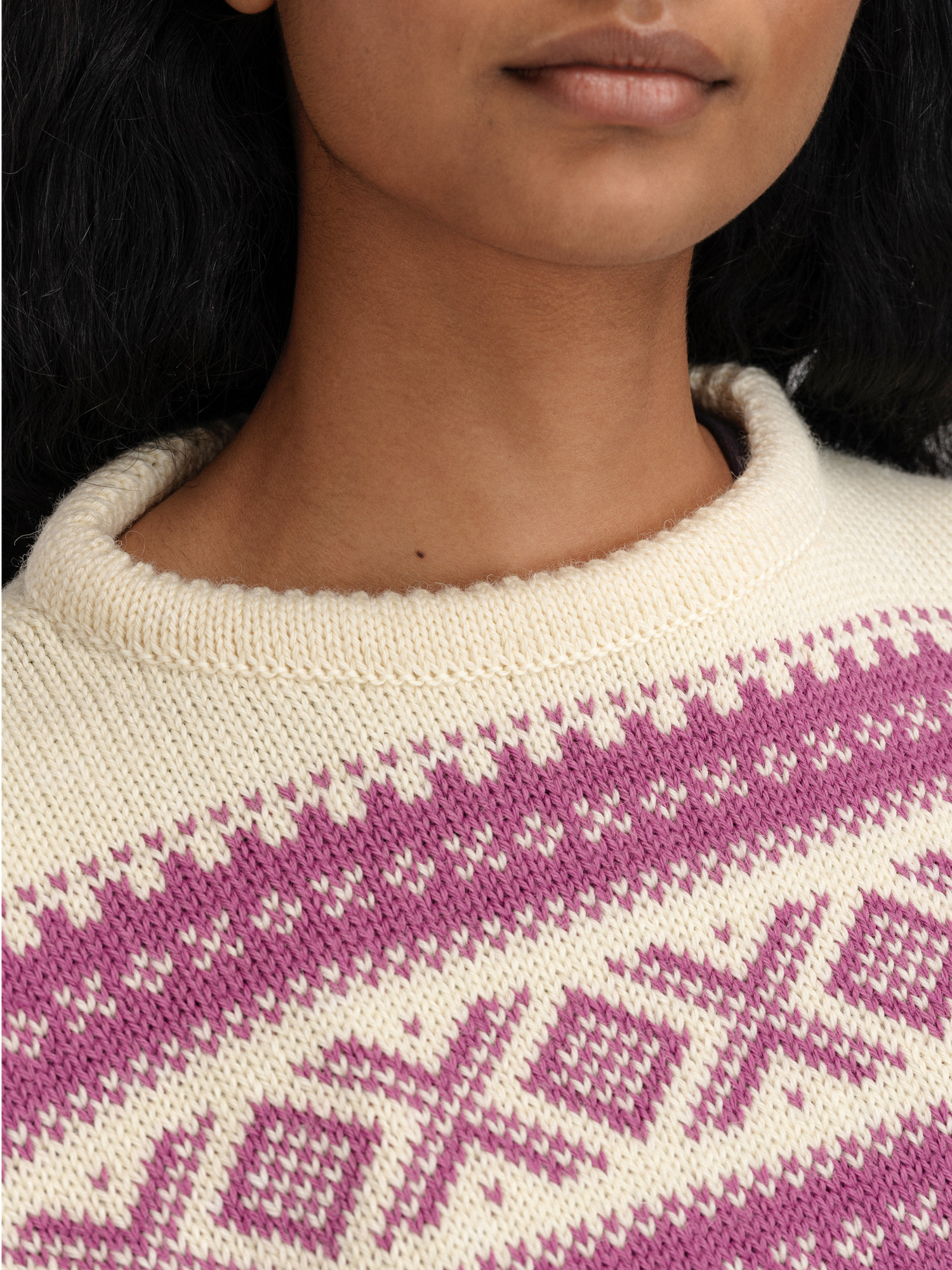 Cortina 1956 genser - norsk ull Rosa