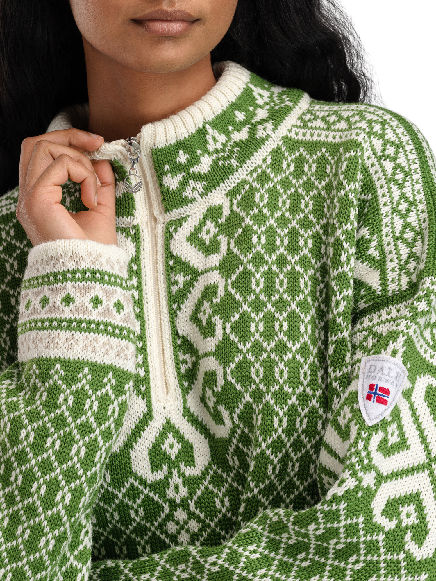 Leknes ullgenser  Grønn