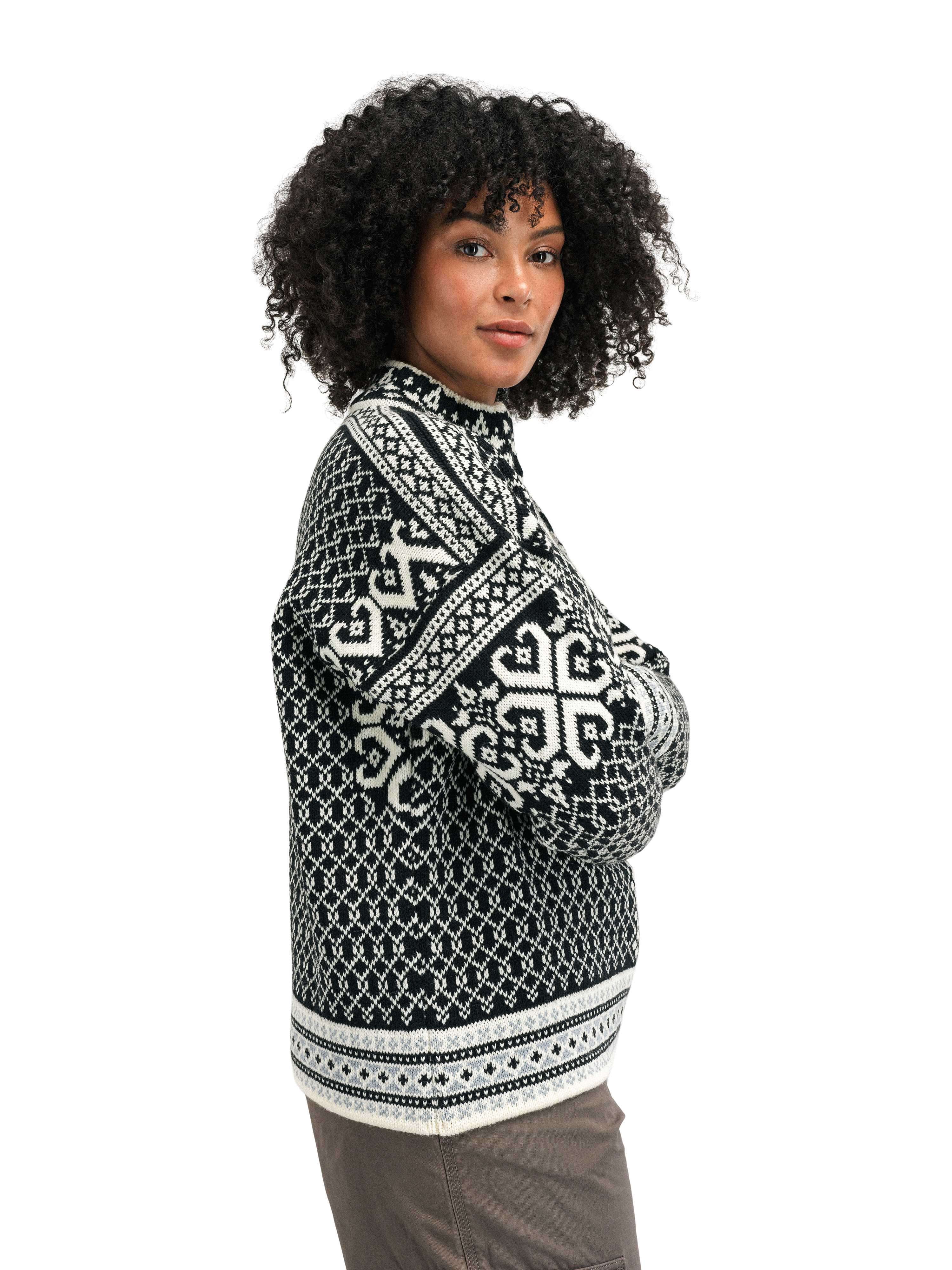 Leknes ullgenser  Sort