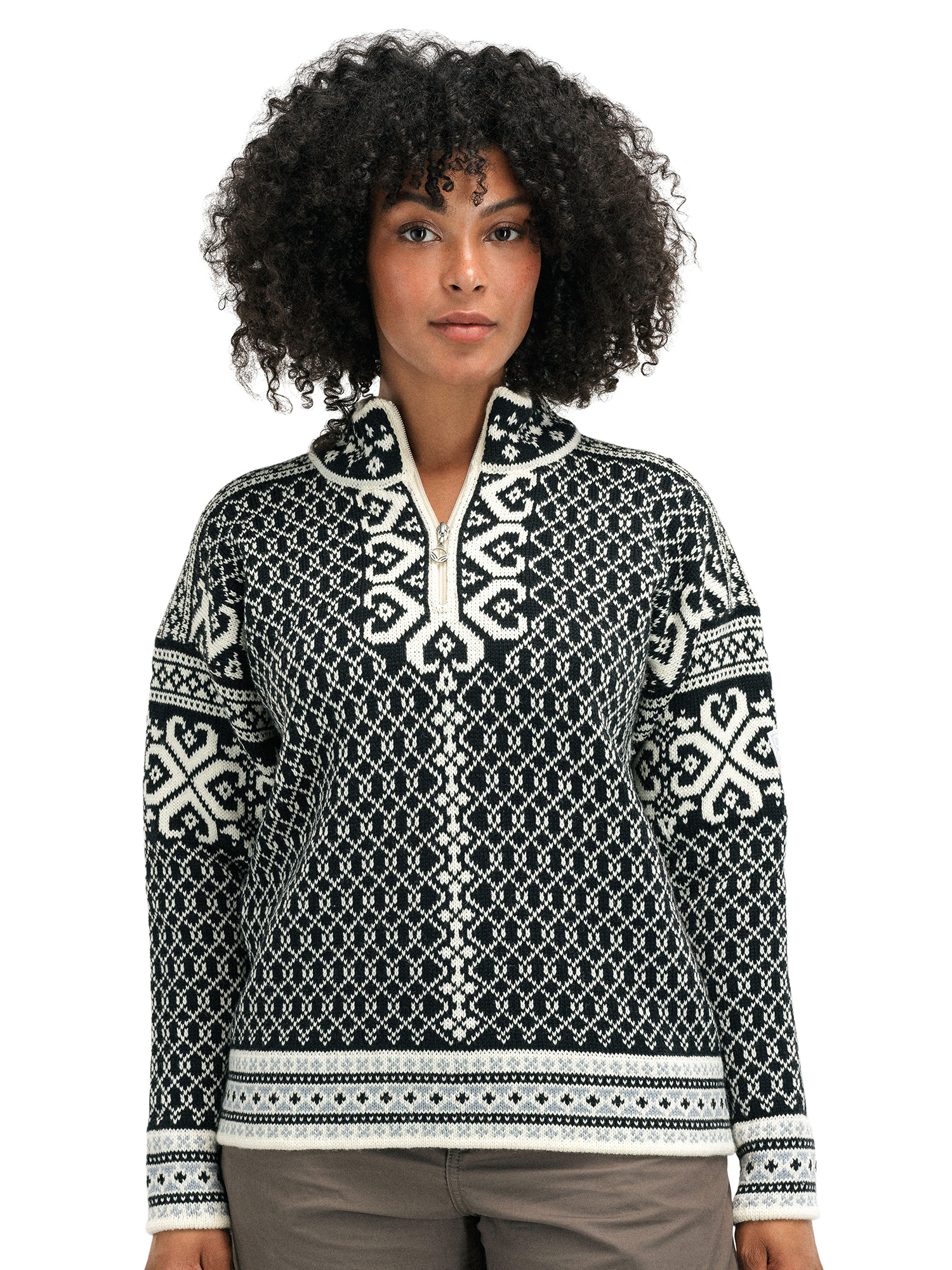 Leknes ullgenser  Sort