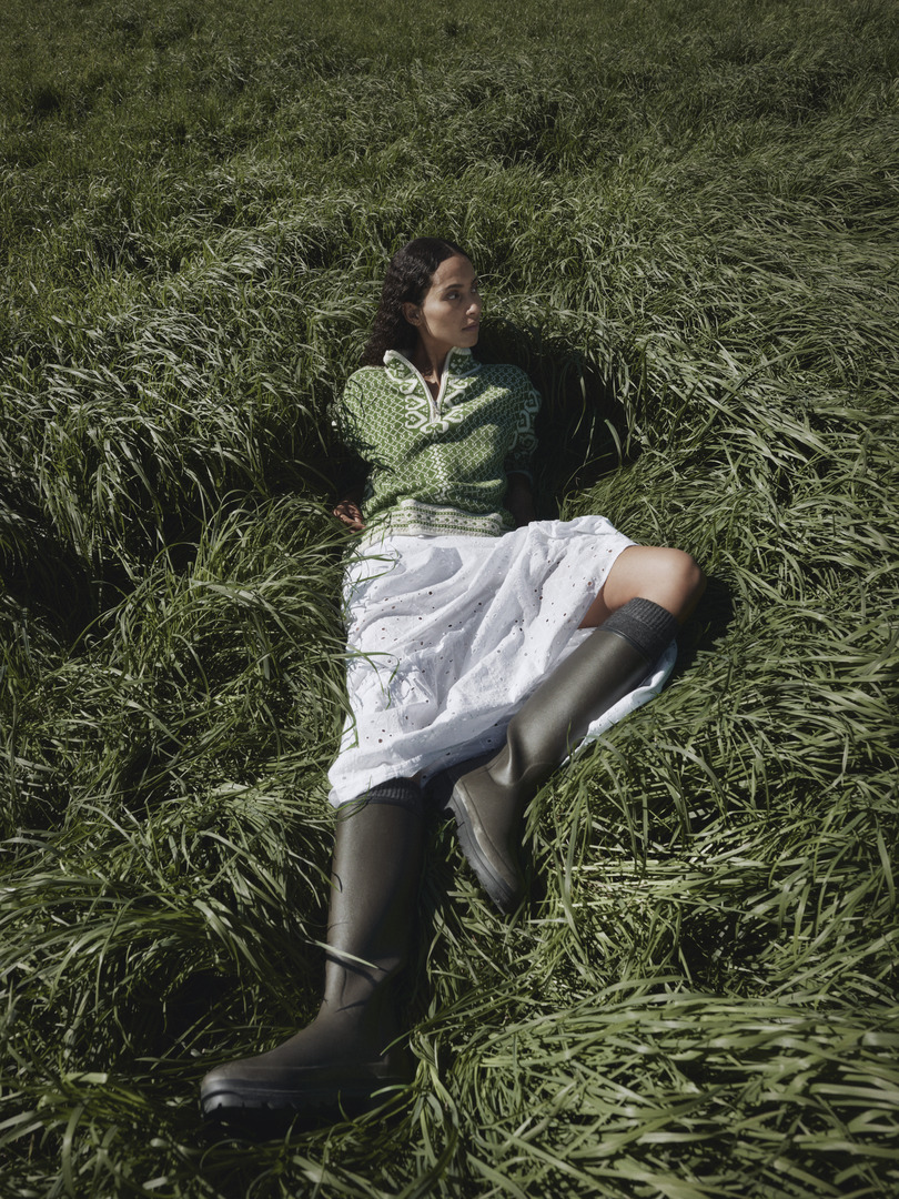 Leknes ullgenser  Grønn