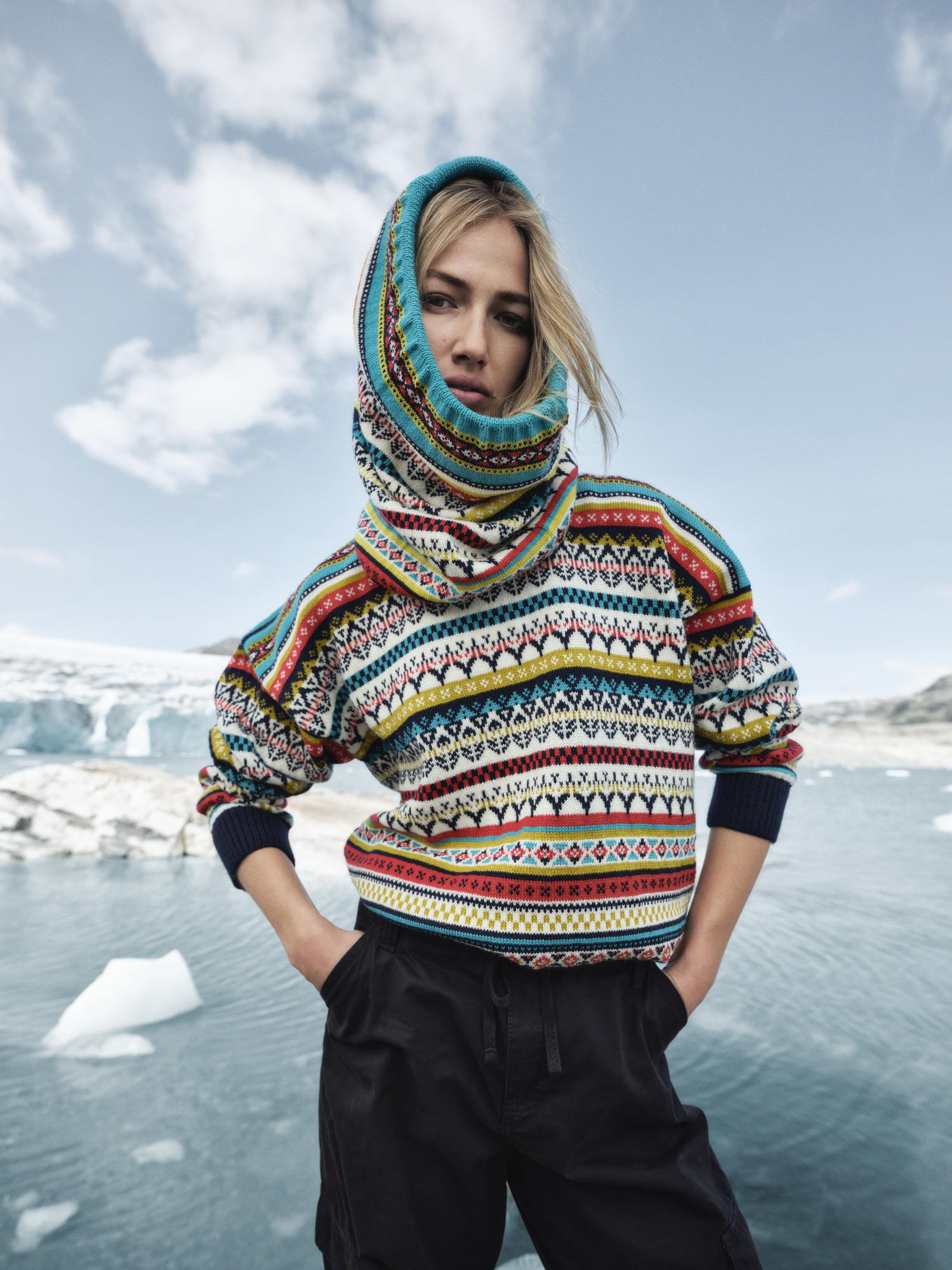 Utsira ullgenser dame Gul