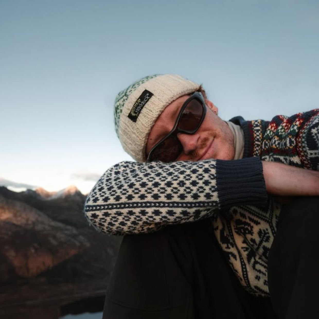 &Aring;dne Birkeland med solbriller og OL genser fra Dale of Norway