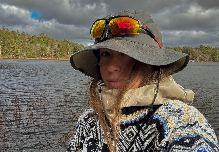 Jodi Rubicheau i Trondheim genser fra Dale of Norway