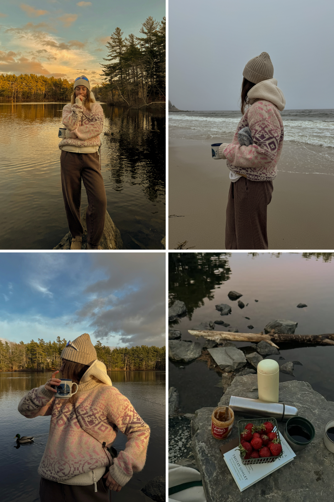 Jodi Rubicheu med rosa Highland strikket genser fra Dale of Norway