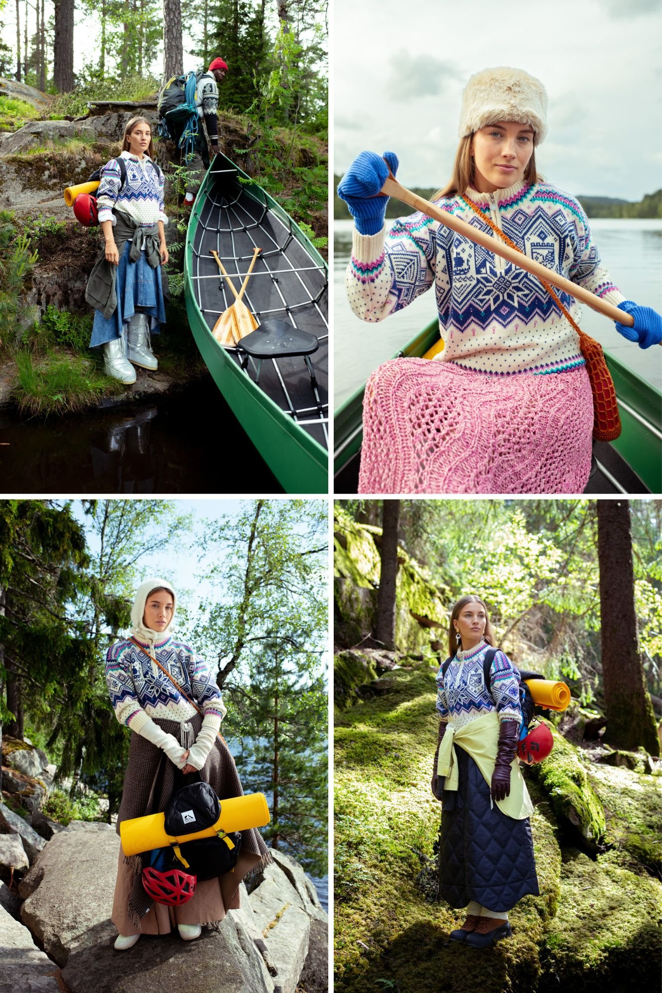 Pernille D&oslash;svik i norsk natur med VM genseren for 2025 fra Dale of Norway