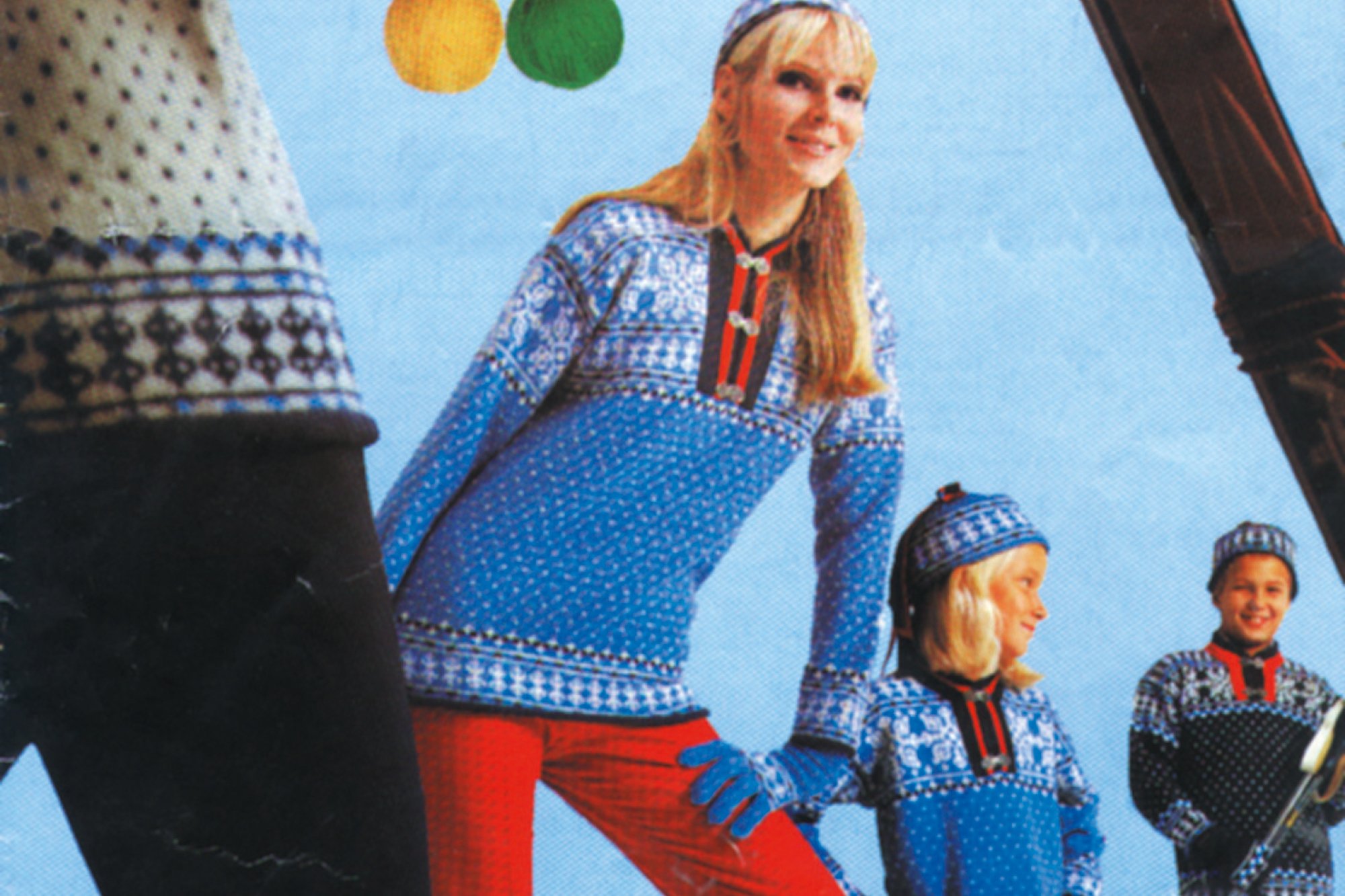 Grenoble OL genser fra 1968 p&aring; kvinnelig modell