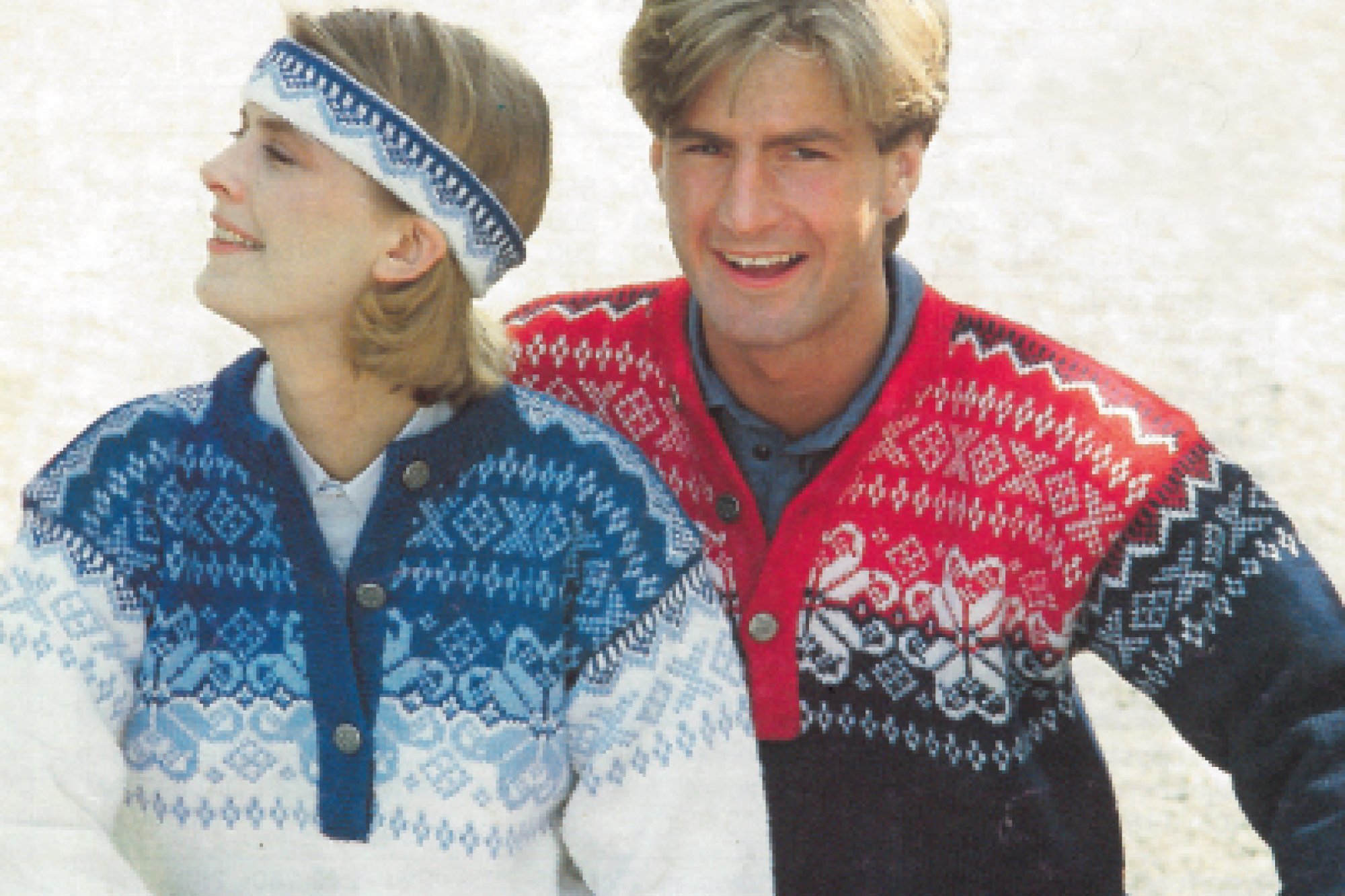 1984 VInter OL Sarajevo. To modeller med OL gensere fra Dale of Norway