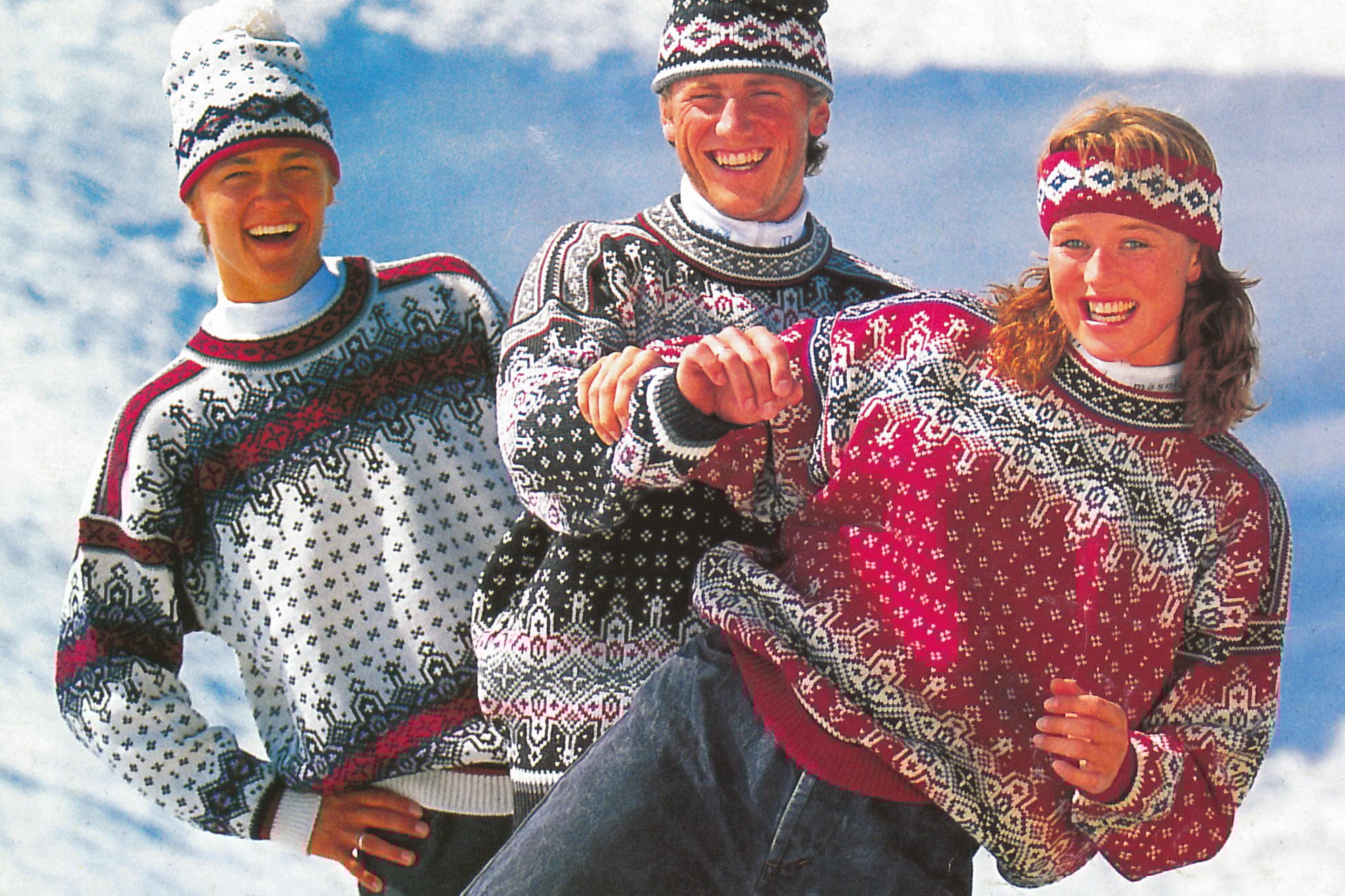 Vinter-OL - Albertville, Frankrike.      P&aring; bildet ser vi de norske alpinistene B&oslash;rre Hegbom, Jan Einar Thorsen og Astrid L&oslash;demel i OL-genseren.